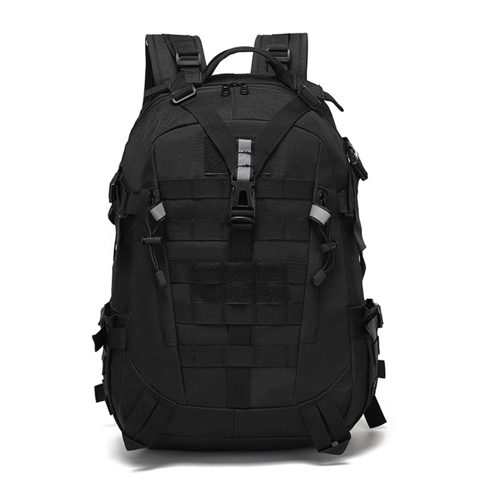 CINGHI LUSSO Military Backpack Mens 35L Backpack for Travelling Tactical Backpack Rucksack for Men School Bag Waterproof Backpack Survival Bag (Black)
