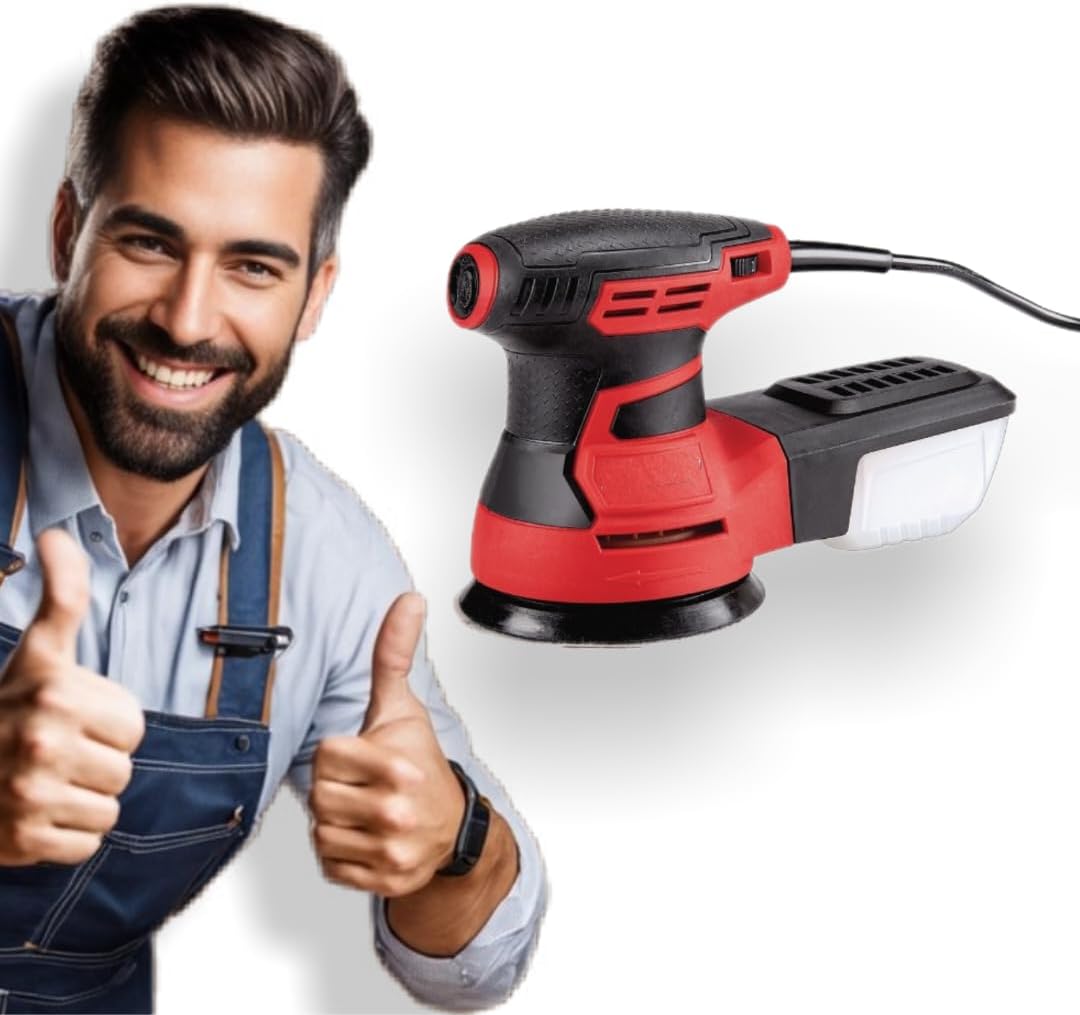 Electric Palm Sander Compatible with Bauer 2.8 Amp, 5 in. Corded Random
