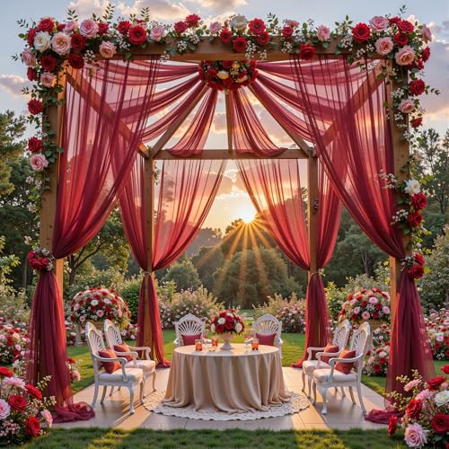 Tela para arcada de boda Shillance 29 in x 20 ft miniatura 3