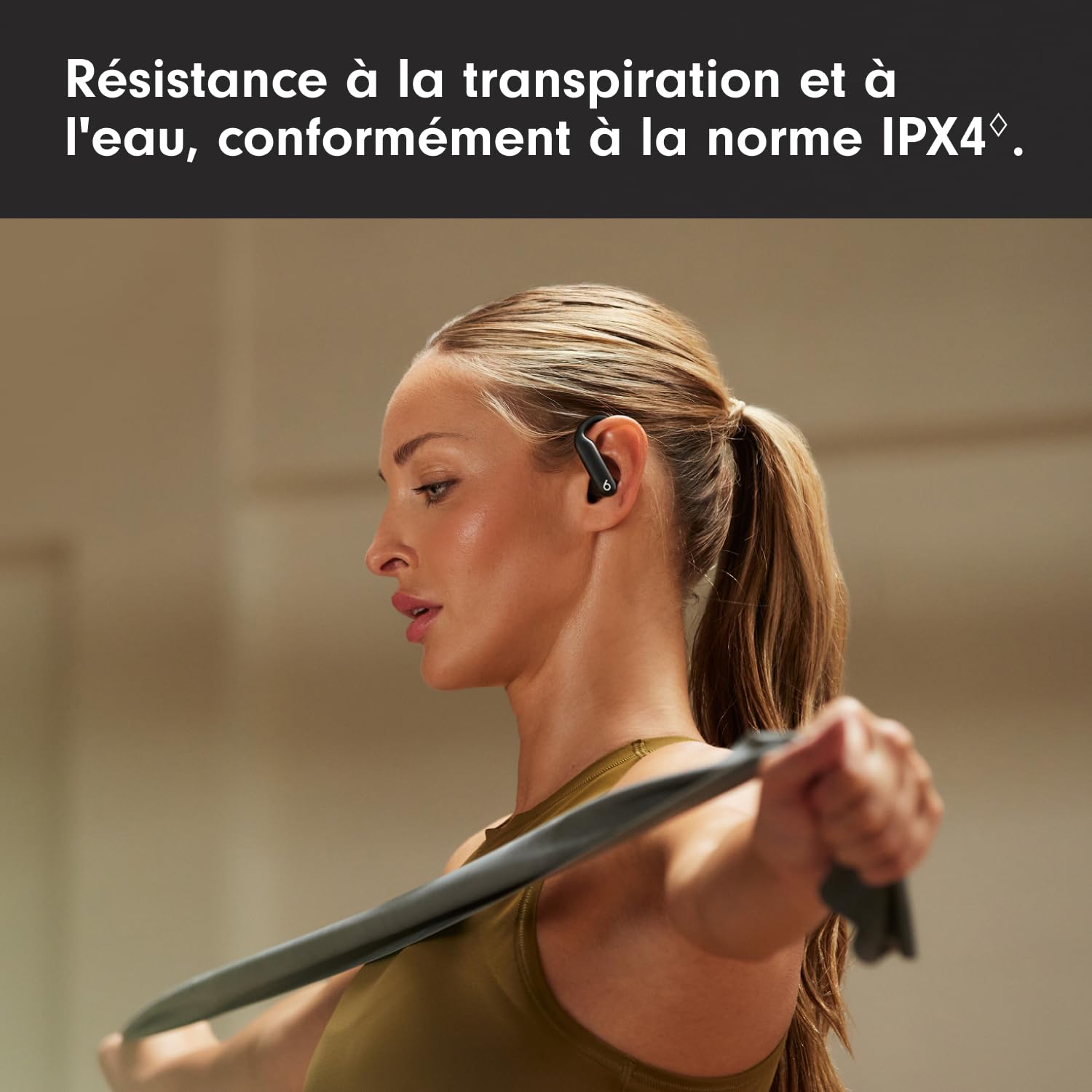 Beats Powerbeats Pro 2 Écouteurs Bluetooth sans Fil- Suppression du Bruit, Suivi de la fréquence Cardiaque, IPX4, Jusquʼà 45H avec Étui de Recharge, Compatible Apple & Android - Obsidienne