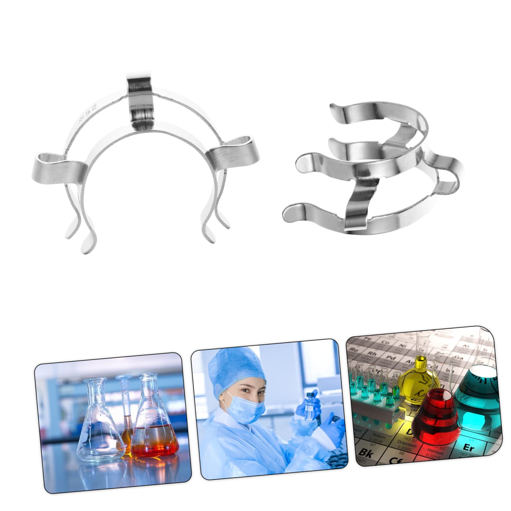 3 Set Morsetto Di Giunzione In Acciaio Inossidabile Tipo Riutilizzabile Morsetto Keck Nero Metal Labs Di Giunzione In Metallo Clip Di 4 pezzi*3
