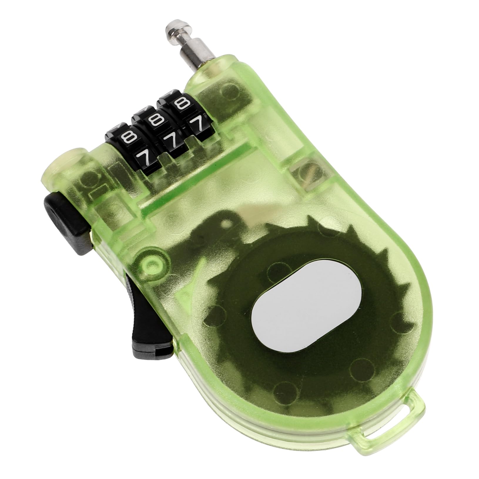 KESYOO Compact Snowboard Lock with Password Protection Lightweight and Portable Scooter and Bike Lock for Secure Ski Board Safety Retractable Cable Design Transparent