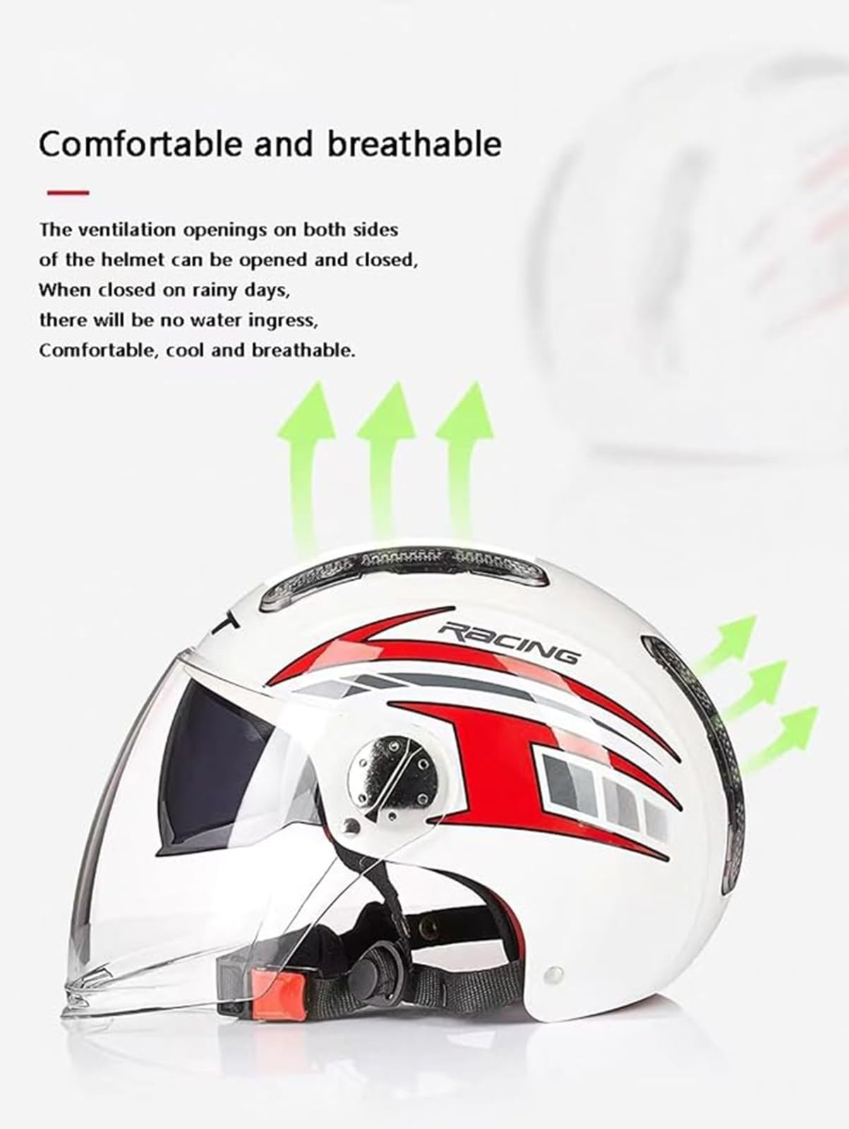 Casco Moto Estivo Mezza Gioventù Casco Jet retrò Scooter Cruiser Ciclomotore, Casco per Bambini Personalità Approvato DOT Applicabile Casco Cool per Bambini 3-12 Anni Ragazzi Ragazze B,52~56cm