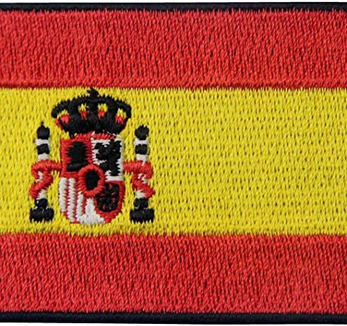 Spain Flag Embroidered Patch Spanish Iron On Sew On National Emblem