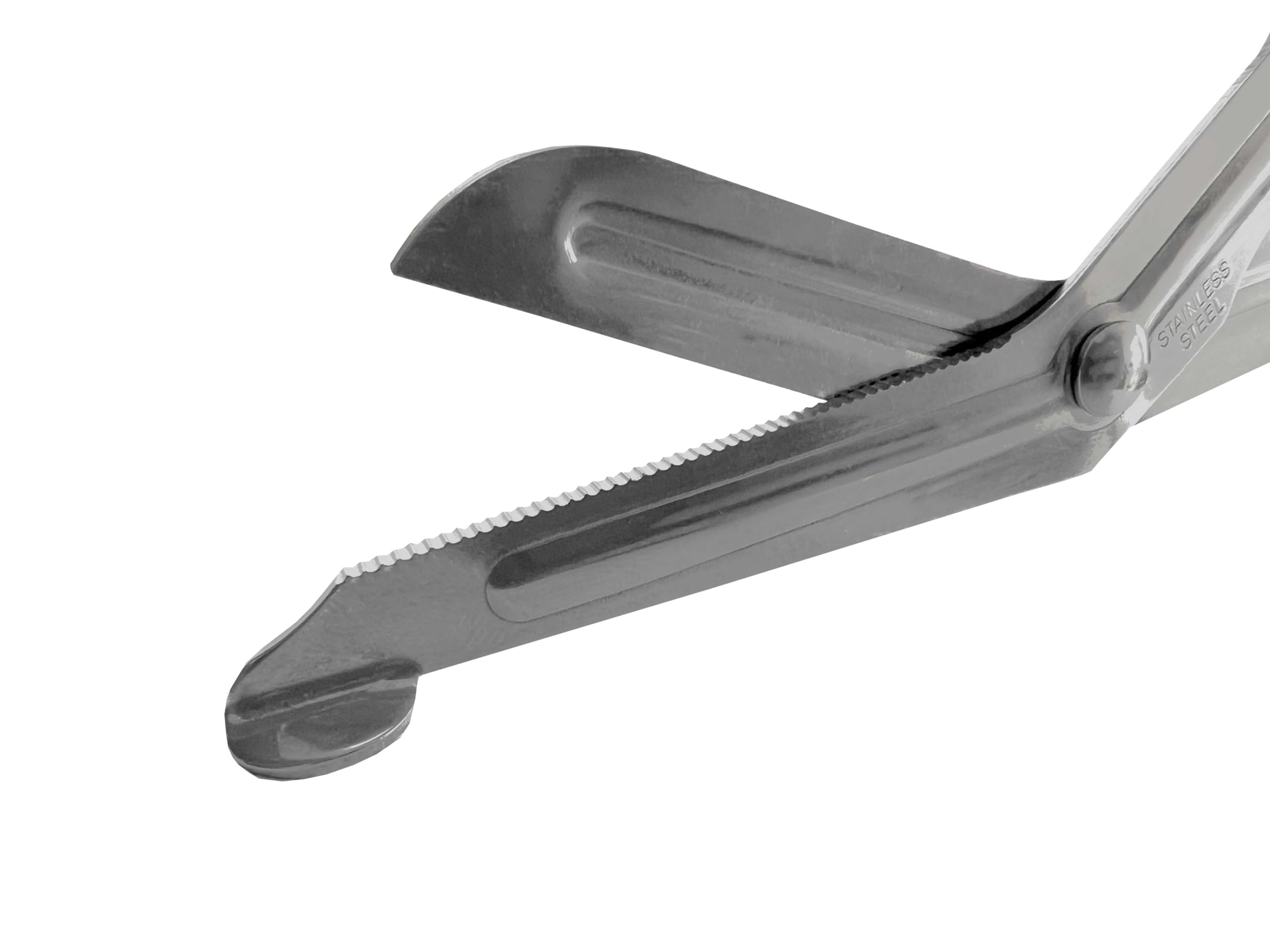 200x Erste-Hilfe Schere kniegebogen 18,5 cm silber matt Verbandschere Listerschere Rettungsschere