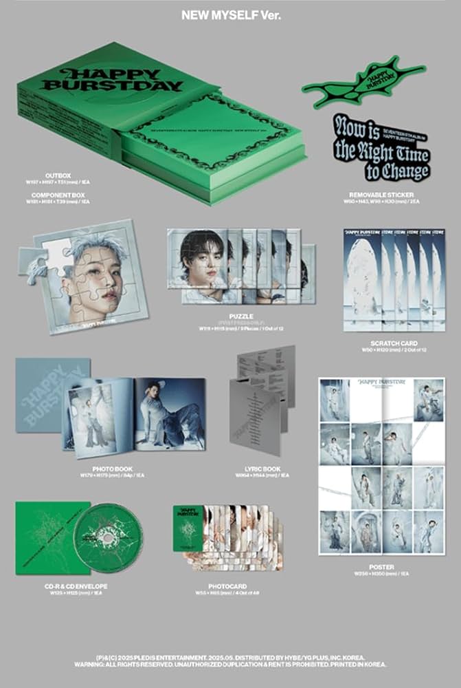 SEVENTEEN HAPPYBURSTDAY NEWMYSELF 未開封 12 SEVENTEEN HAPPYBURSTDAY NEWMYSELF 未開封 12 SEVENTEEN