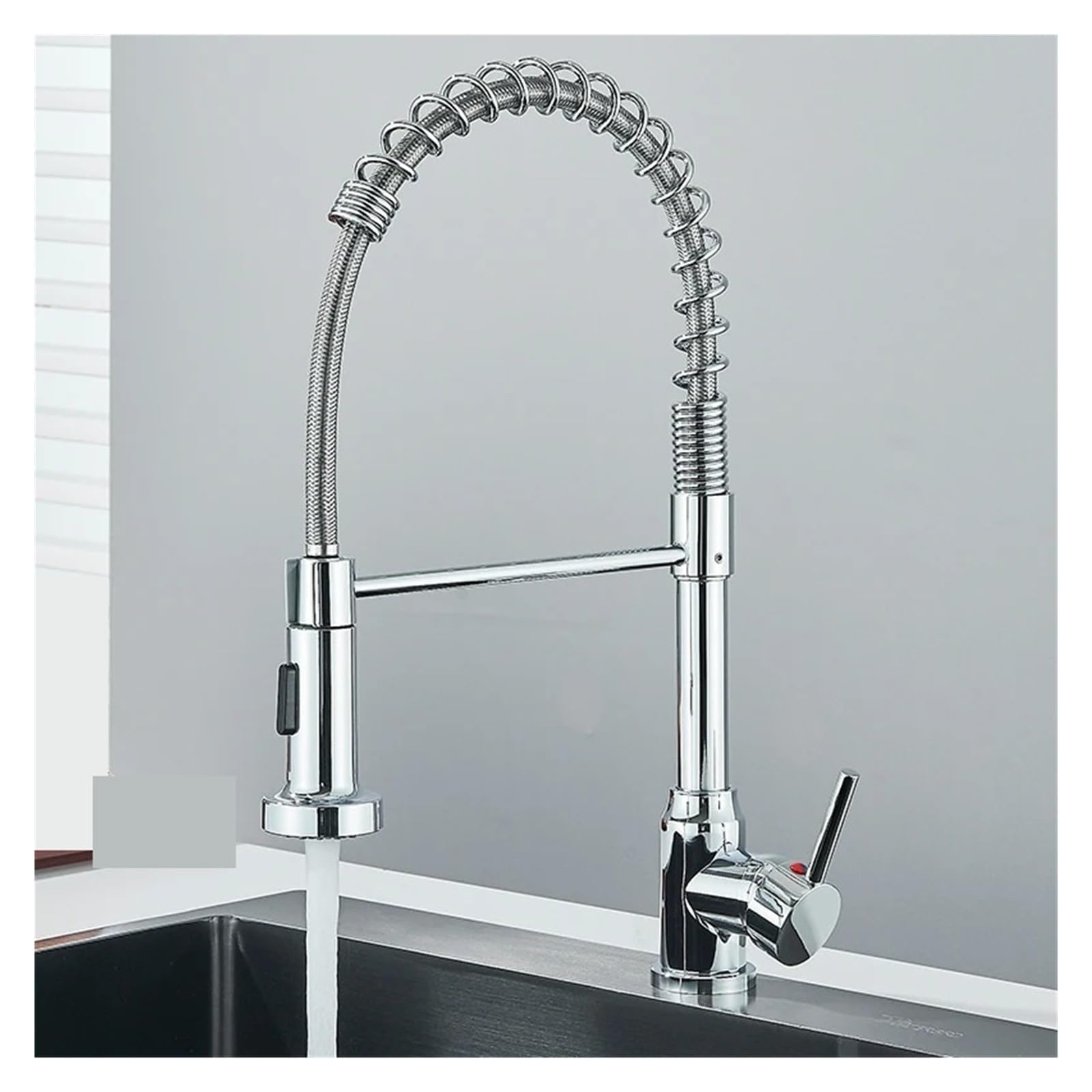 Robinet de cuisine anti-éclaboussures flexible eau chaude froide