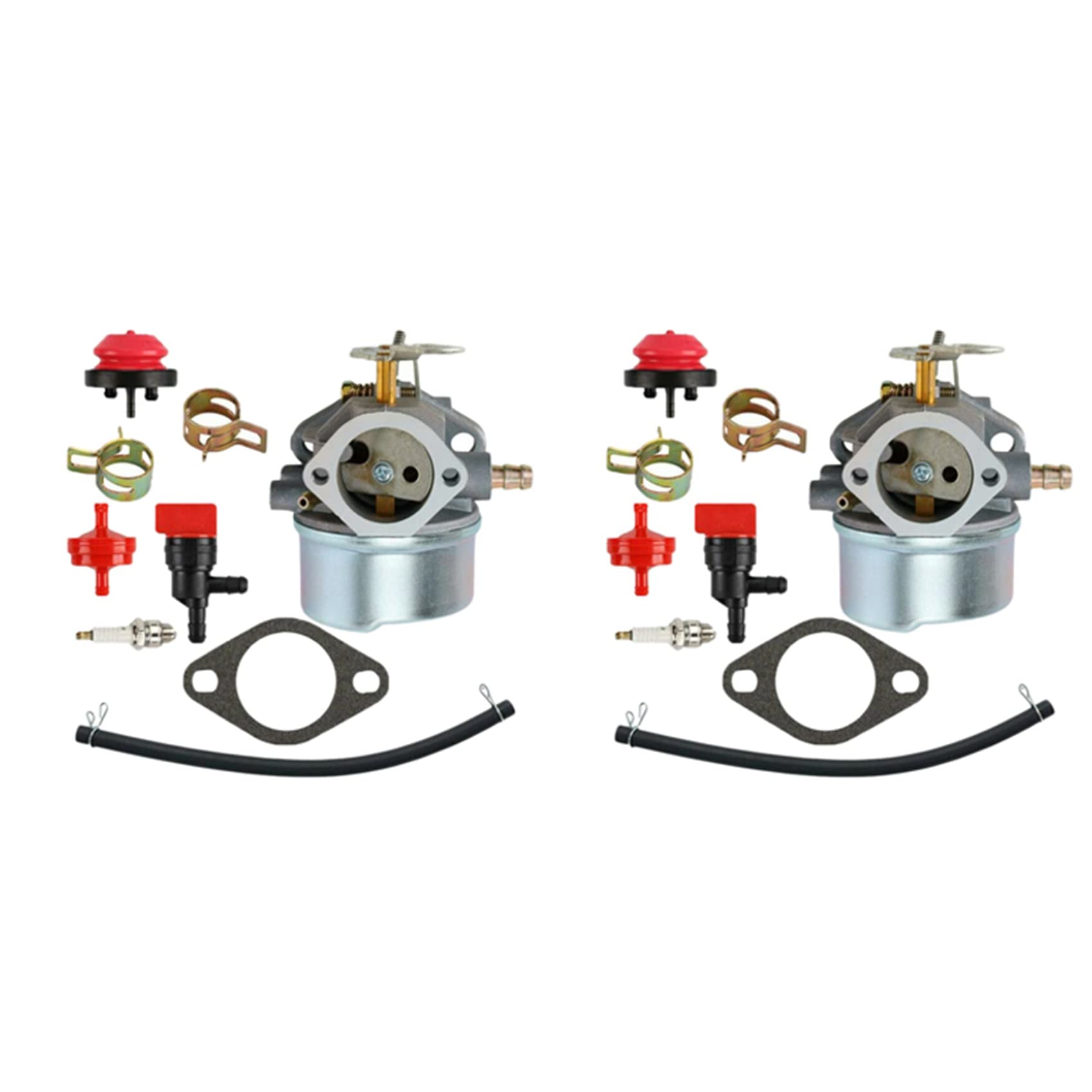 Jnchdghwa 2X Carburetor Kit Snowblower Parts for 8HP 9HP 10HP 640349 640052