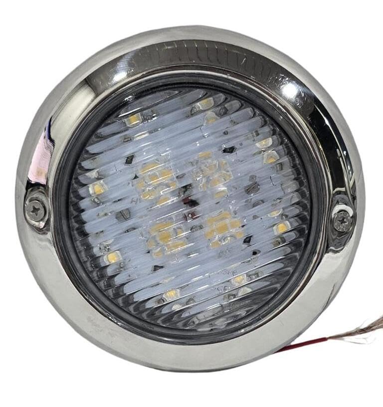 36w led pool light, ip68 underwater light, 12v dc surface mount, 12 led design, multi color options for swimming pool & fountain (yellow)