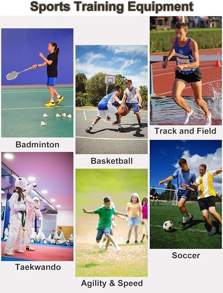 Agility Hürden-Trainingsset – 5 höhenverstellbare Hürden für Kinder, Fußball und Track-Workouts, verbessert Geschwindigkeit und Koordination für alle Sportler