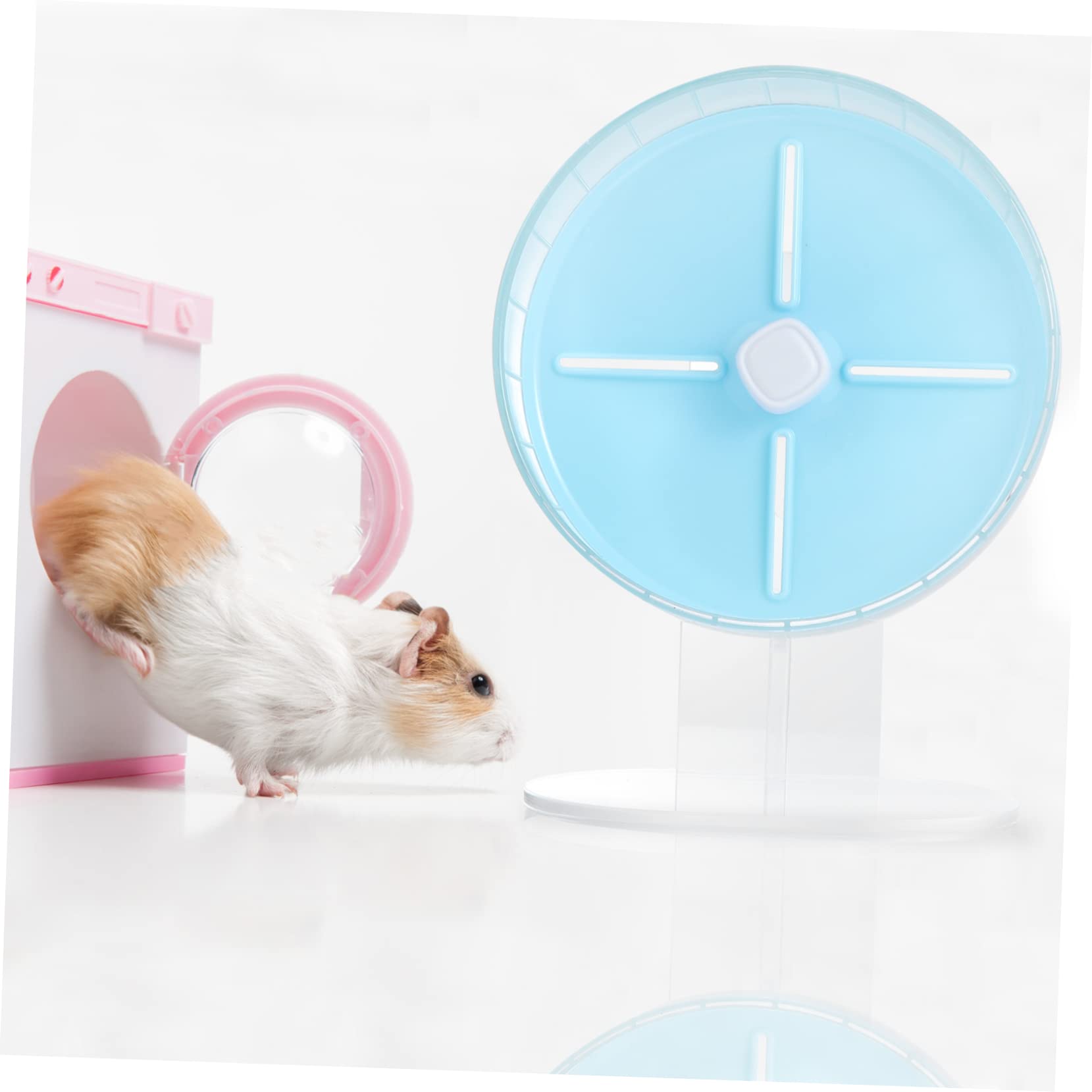 GANAZONO 1pieza Rueda De Ejercicio para Hamsters Silenciosa y Resistente con Soporte para Pequeños Animales
