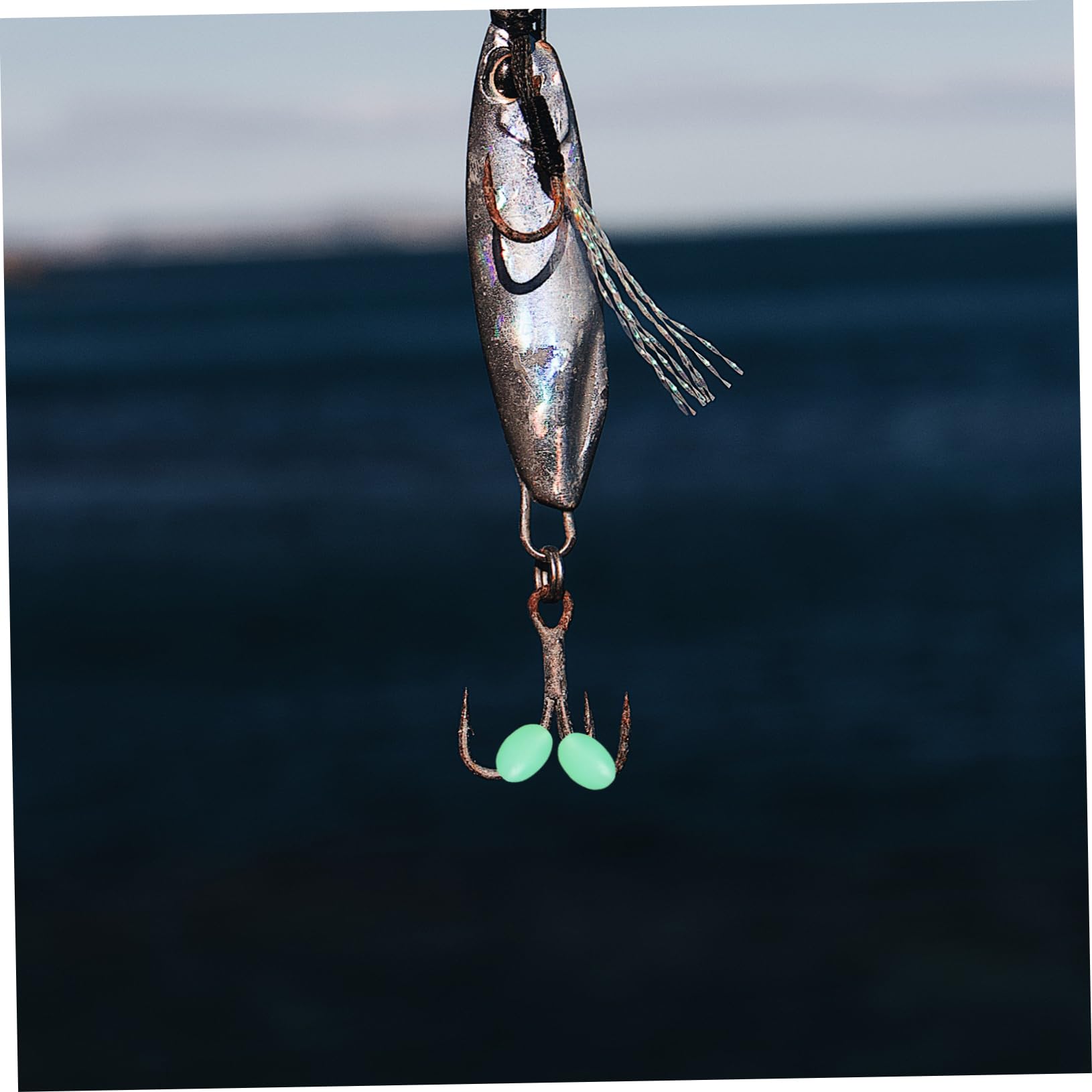 BESPORTBLE Fishing Gear Accessories 100pc Luminous Night Beads Fishing Beads Threading Space