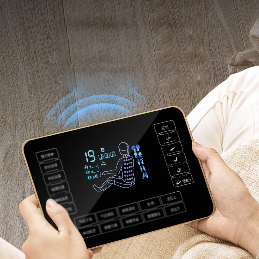 MU Silla de Masaje de Lujo Profesional Eléctrico 3D con Sillón de Relax, Silla de Ocio, Aire Inteligente - Cero Gravedad - Masaje de Calor,Naranja