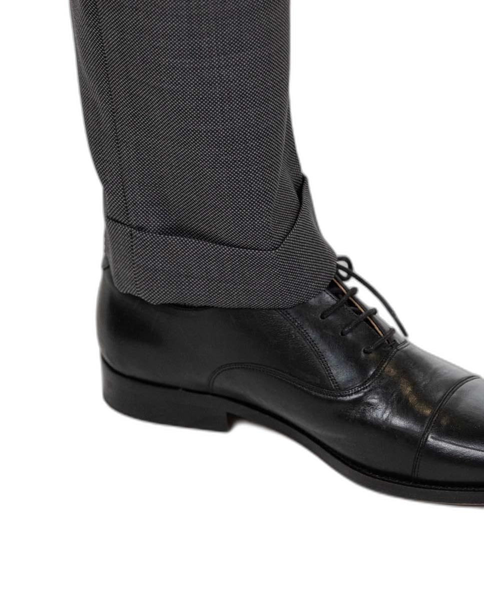 El Ganso Pantalón Traje Ojo de Perdiz Gris Coordinado