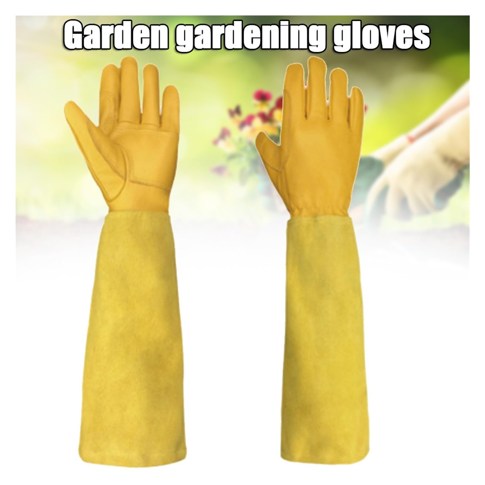 Gants De Jardinage Longs, D'élagage Roses, Jardin Résistants Aux Épines Avec Protection Avant-bras M/L/XL PoignéE Forte(XL)