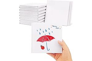 Mini Blank Book 5x5, 18-Pack Tiny Sketchbooks for Kids and Adults