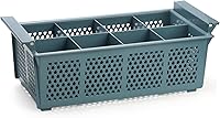 Vista 1 de Nicunom Large Flatware Rack, 16" Plastic Cutlery Basket 8-Slot Silverware Organizer for Knives, Forks, Spoons, Utensils, Flatware Dishwasher Basket