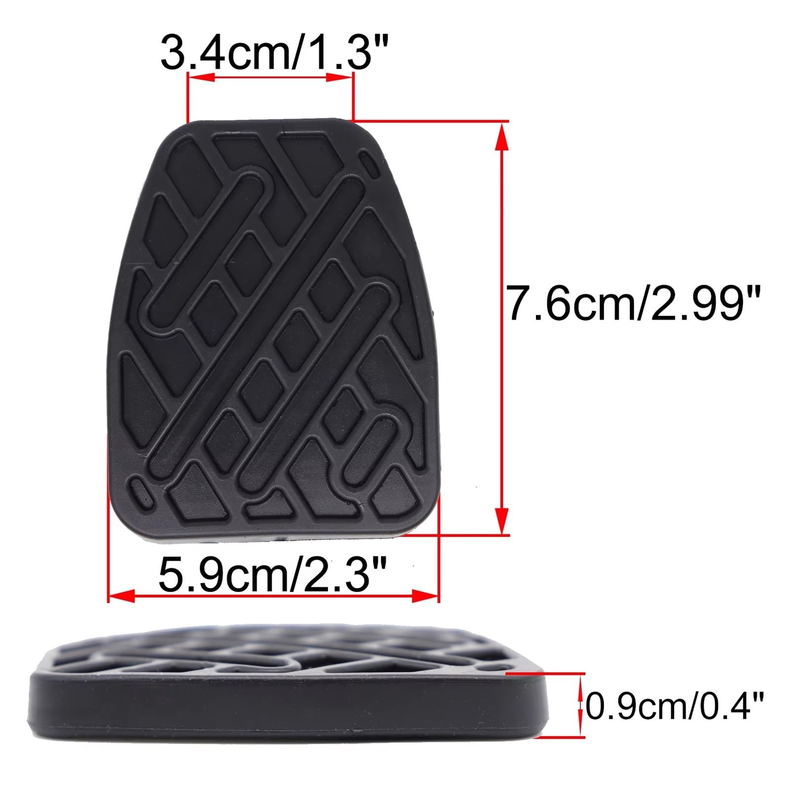 pedaliera frizione Copertura In Gomma Pedale Freno Frizione Auto Per Nissan Per Qashqai Per J11 Per J10 2007-2010 2011 2012 2013 2014 2015 2016(2Pc)