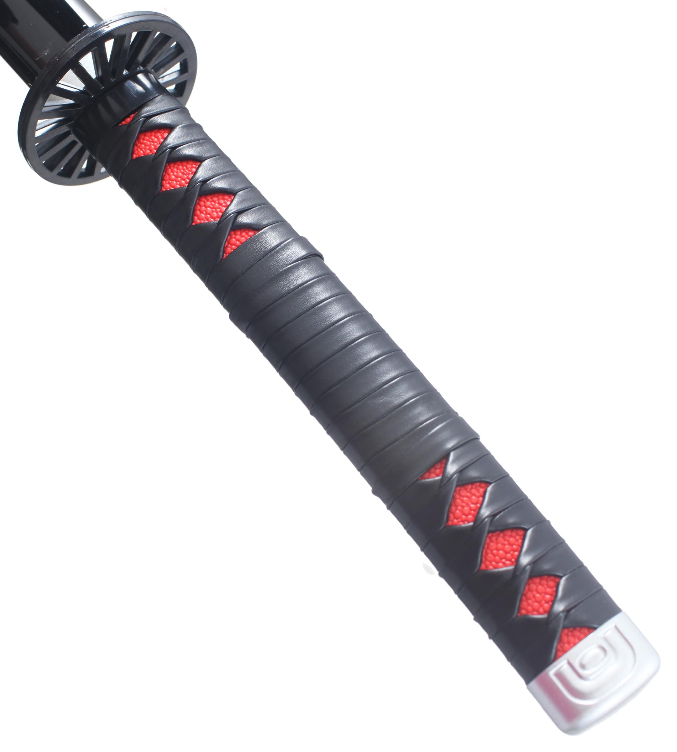 Demon Slayer Katana en Bois Lame Kamado Tanjiro Sabre Kimetsu No Yaiba Epee Cosplay + Presentoir en Bois + Ceinturon Porte Epee