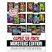 Super Pack of 18 Fuzzy Velvet Coloring Posters (Monsters Edition)