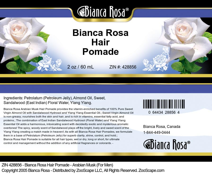 Bianca Rosa Hair Pomade - Arabian Musk (For Men) (2 oz, ZIN: 428856)