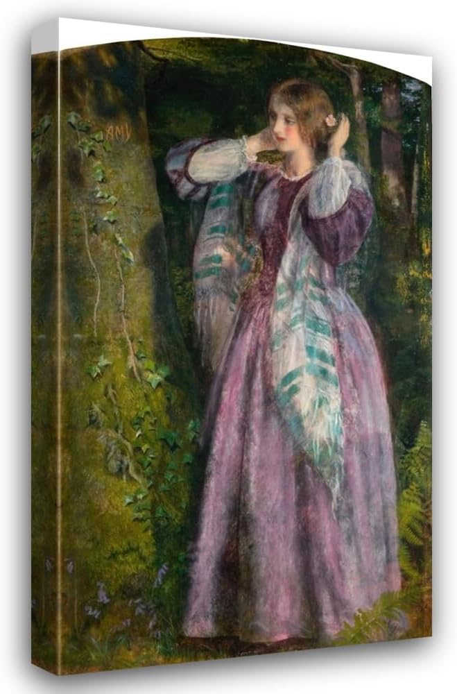 ArtDirect Amy (1859) Custom Framed Art Print Giclee Print or Canvas Options with Various Sizes and Customization by Arthur Hughes