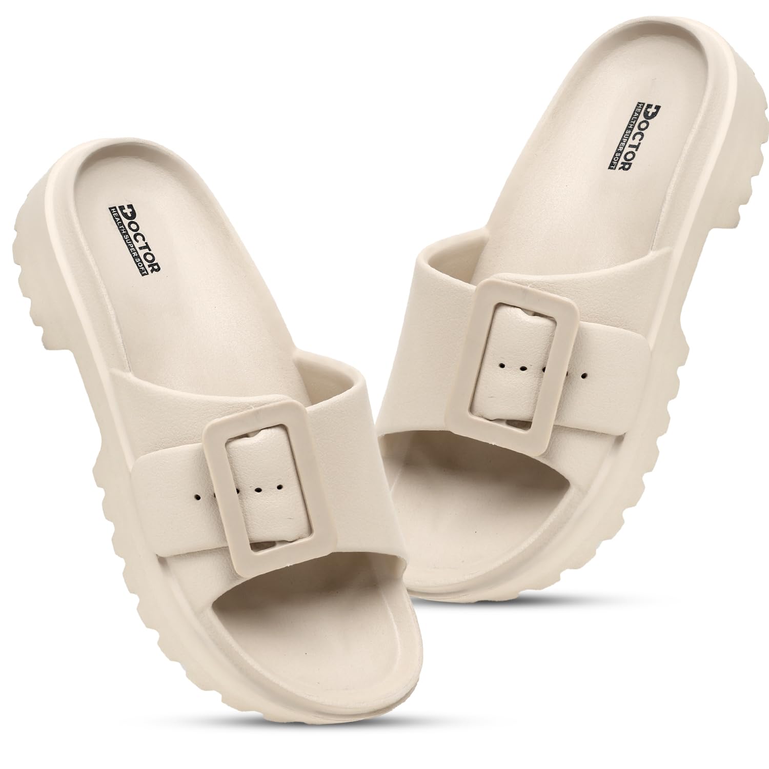 Women Comfort Slides with Cushioned Footbed | Lightweight Everyday Wear Slippers | Anti-Slip Sole | Soft EVA Slip-On Footwear for Indoor & Outdoor Use