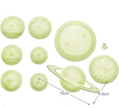 Miniatura 7 de Habitación de los niños decoración Glow-in-the-Dark 3-D sistema solar