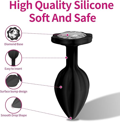 Miniatura 4 de Consolador anal pequeño con enchufe anal suave de 4.3 pulgadas y consolador realista para el punto G para adultos, juguetes sexuales para hombres,