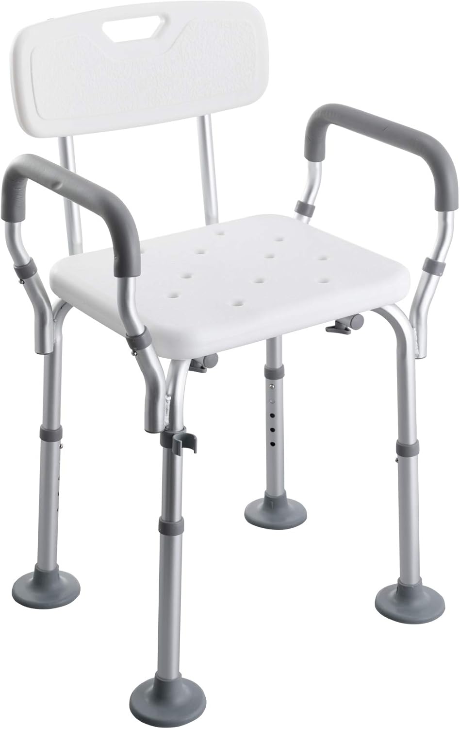 sedia da doccia con poggiapiedi