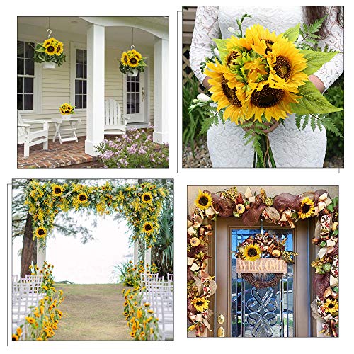 Amyhomie Artificial Flowers, Artificial Sunflower Bouquets, Fake Flowers For Baby Shower Home Decoration Wedding Decor, Bride Holding Flowers,Diy Garden Craft Art Decor #TOP5