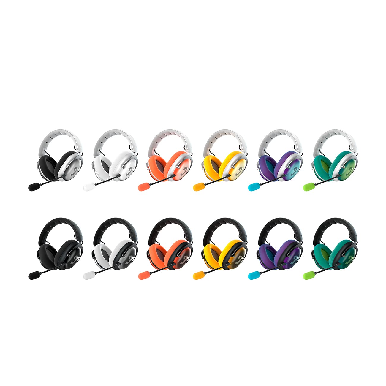 Teufel ZOLA Gaming Kopfhörer 7.1 USB-Soundkarte DTS Headphone:X 2.0 Surround Sound Einstellbarer Mikrofonarm HD-Kondensator-Mikrofon PC Schwarz Grün