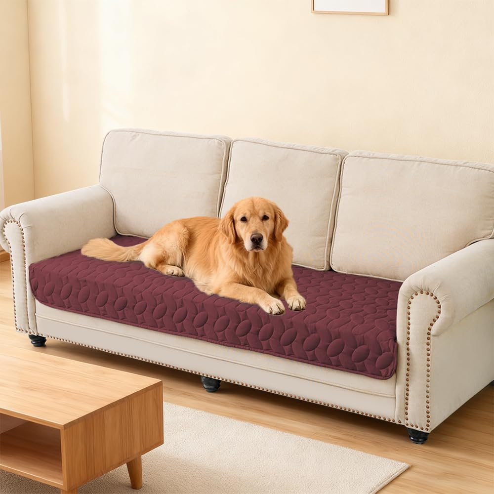 Ameritex Pet Bed Cover Dog Bed Blanket for Sofa and Furniture Waterproof New Pattern Design (30x70 Inch, Burgundy) - Image 6