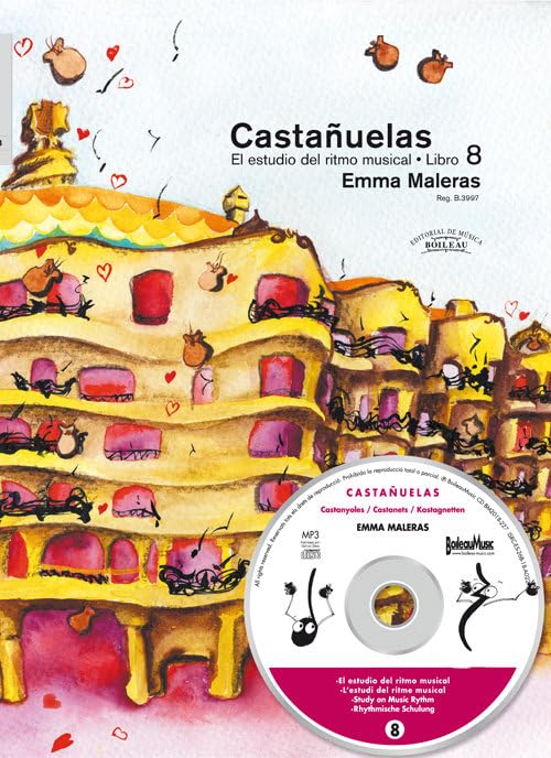 Castañuelas Vol.8 : livre d'étude du rythme musical pour l'apprentissage des castagnettes