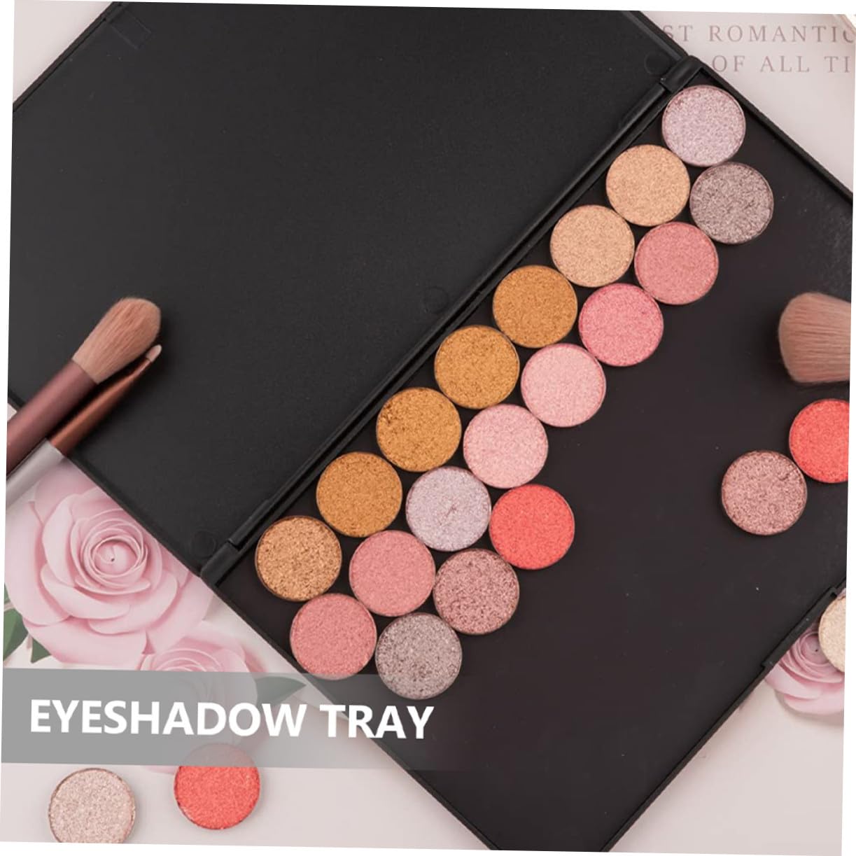 Homoyoyo 2 Stück-pack Magnetische Lidschattenpaletten aus Leichtem Abs Kunststoff Portable Selbstgemacht Lidschattenschalen für Make Up Unterwegs und Aufbewahrung