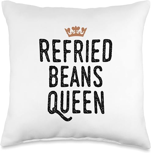 Miniatura 5 de Refried Beans Queen Almohada gráfica 18 x 18 pulgadas multicolor