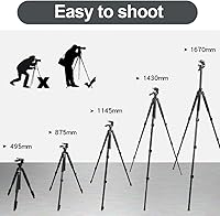 Vista 7 de Gosky Trípode - Trípode portátil de viaje para telescopios de visión, binoculares, videocámaras o cámaras SLR (Pro (61 pulgadas)