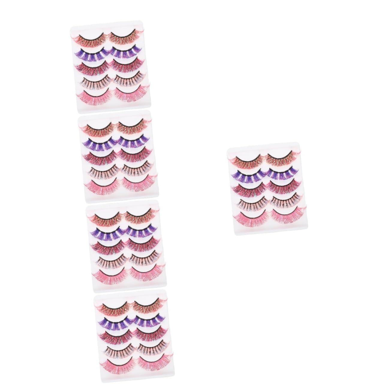 Housoutil Pestañas Postizas De Extensiones Reutilizables Para Maquillaje Diseño Curvado Natural y Cómodo De Pestañas Falsas Para Look Deslumbrante