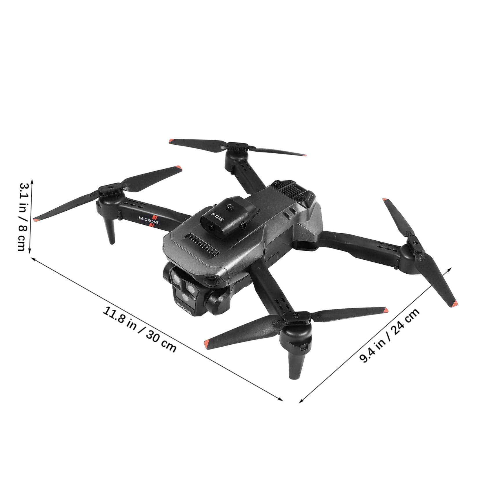 Dron Evitación de Obstáculos Modelo Max con Triple Cámara HD Plegable