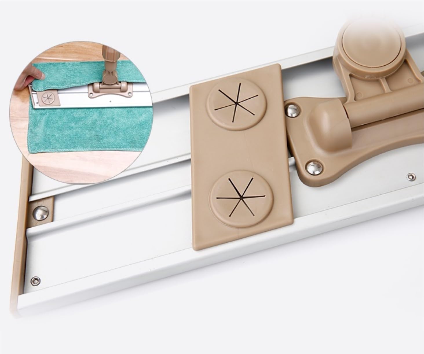 Fregona Fregona para Limpieza De Suelos Baldosas Laminadas Madera Dura con Mango Telescópico Acero Inoxidable Limpieza Suelo