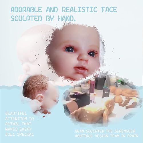 Miniatura 2 de AISITE Paquete combinado de muñecas de bebé Reborn, no muñecas de vinilo, muñeca de bebé recién nacida de silicona suave realista, muñecas de bebé