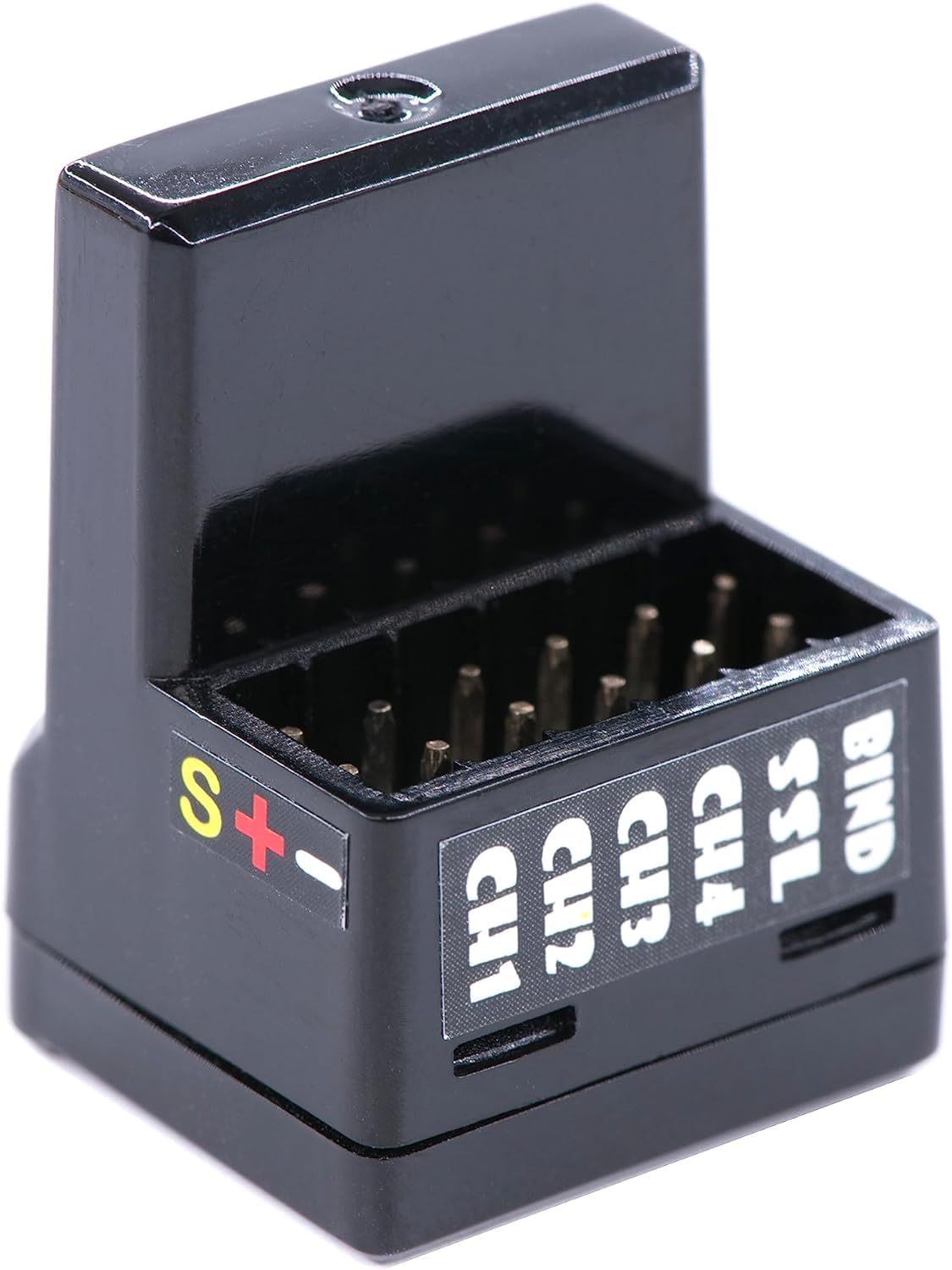 P.D Club DasMikro 4ch/10ch 2.4GHz F-4x Receiver, Compatible with Futaxx T10PX - Supports HV, S.Bxx2, F/S, Telemetry, UR/SR (DSK-404N)