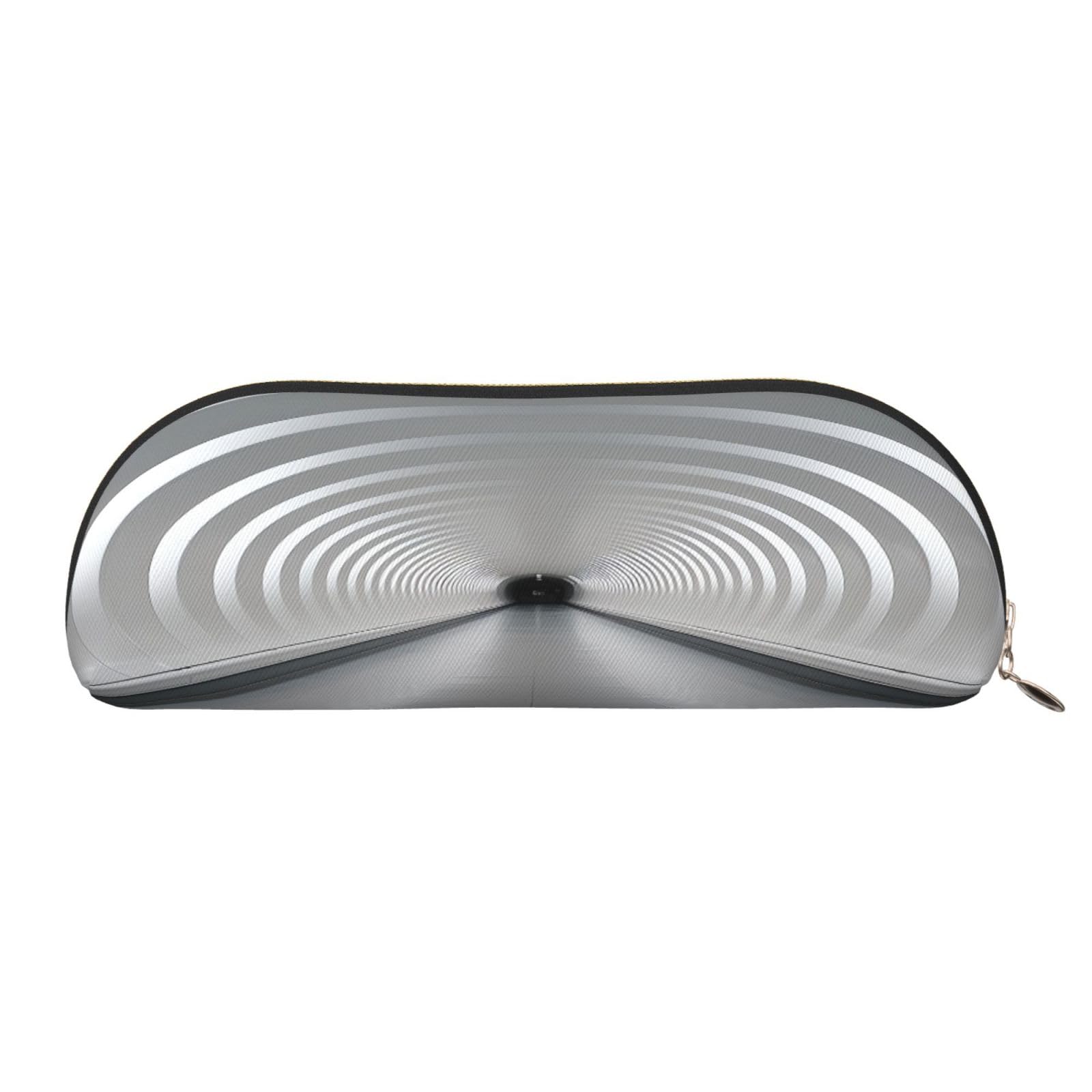 QMKFWT White Subway Tunnel Pencil Pouch Leather,Small Pen Bags With Zipper For Pencils,Pens,Markers,Makeups,Change,Coins