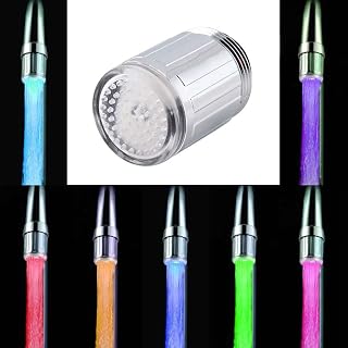 Boquilla LED grifo de la luz, el agua del grifo cambio aireador de la temperatura de color de los accesorios de baño cocina economía parpadea