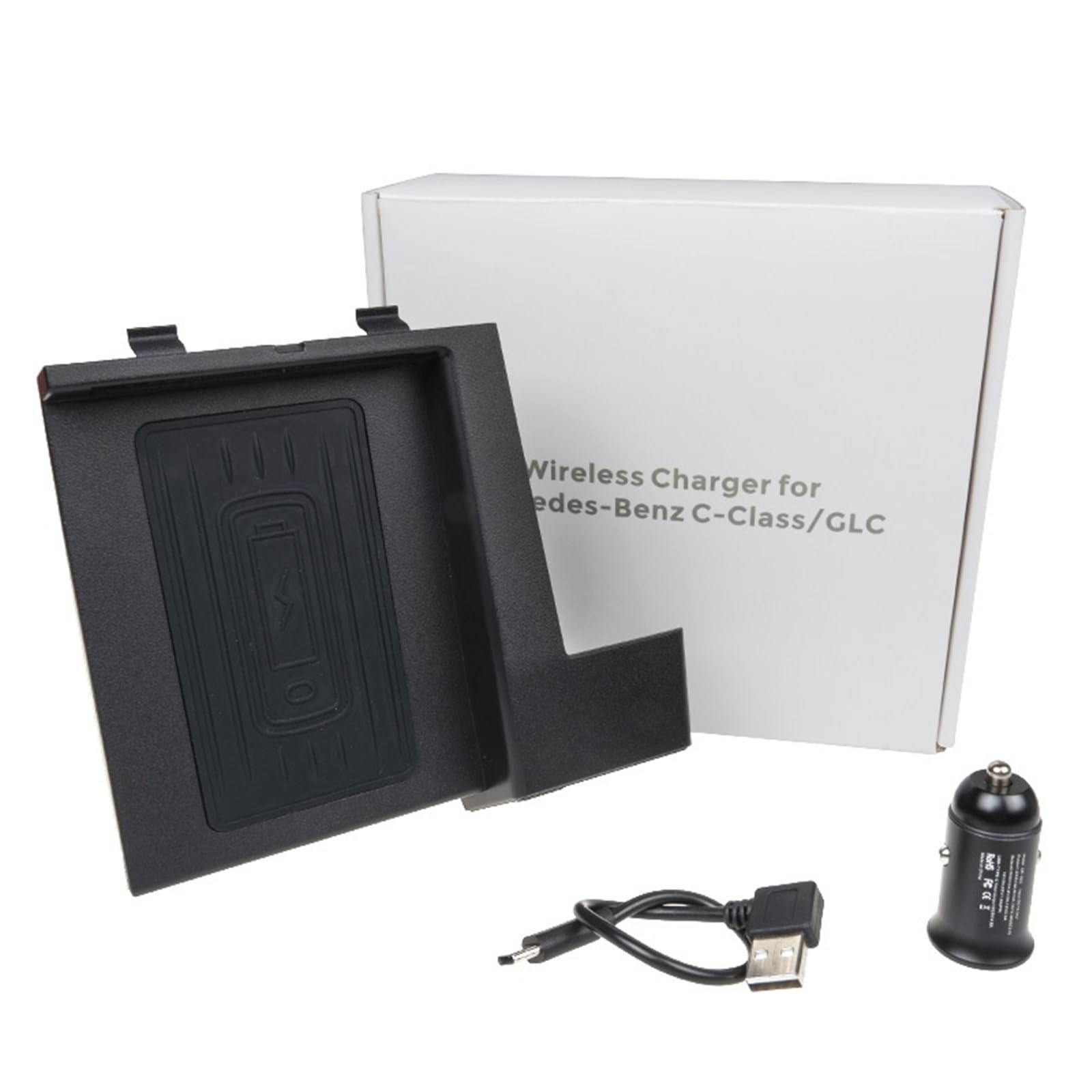 Ładowarka samochodowa Qi Standardowa bezprzewodowa ładowarka 10 W Szybkie ładowanie 2015-2020, do, for Mercedes-Benz, Klasa C/GLC