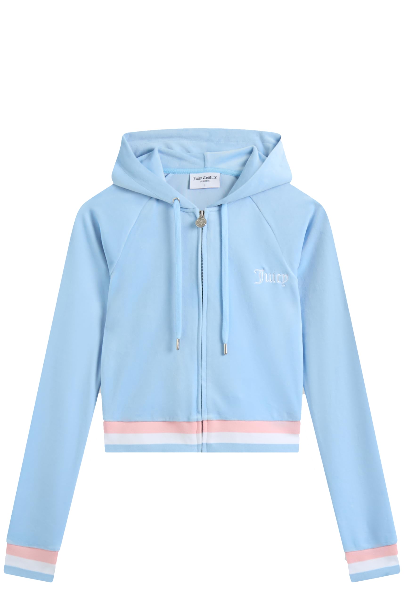 Juicy Couture Stripe Hoodie, powderblue, S