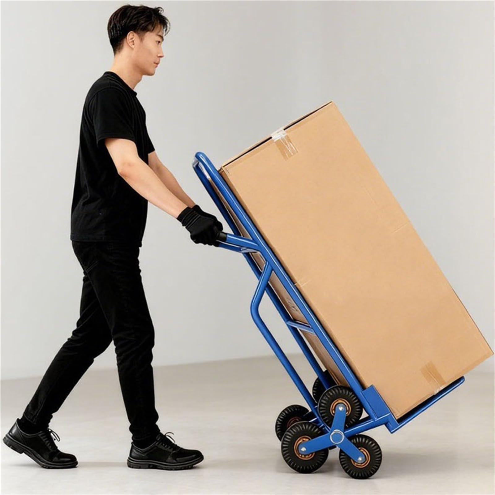 Schwerlast-Klappkarre Treppensteigen, kleiner Wagen, Frachtumschlaganhänger, faltbar, for den Hausgebrauch Paletten- und Transport auf Rädern