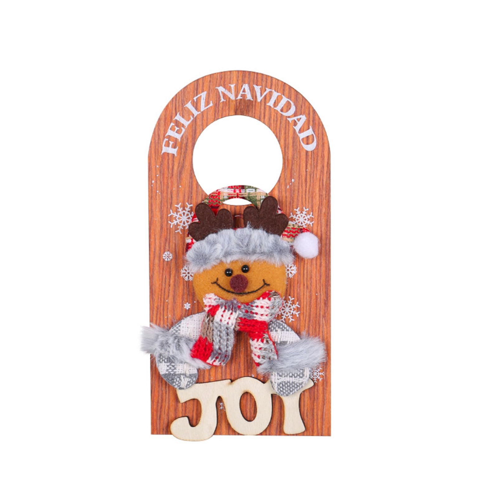 Jazuaiao Eye Catching Christmas Cartoon Door Hangers Handle Decor Improve the Festive Atmospheres for Homes, Offices, and Stores Add Festive Atmosphere to Christmas