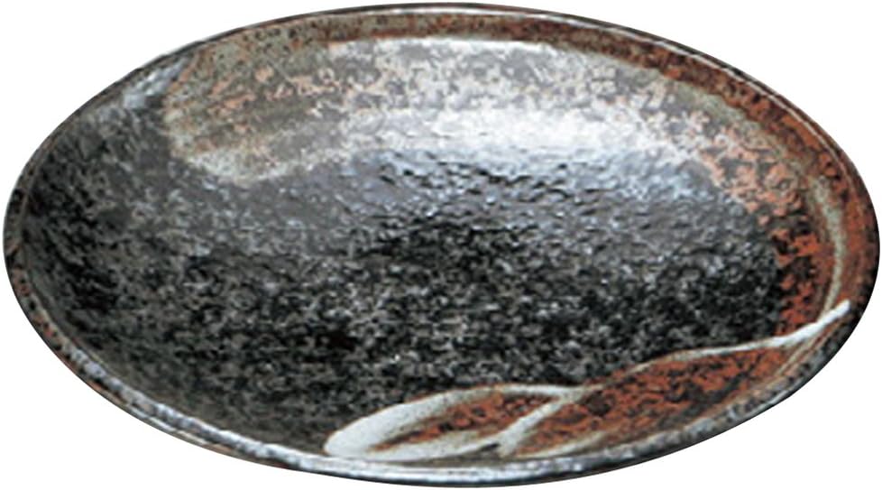 Yamasita Craft 11582140 Meiji Rough Brush, 9.0 Plate, 11.3 x 11.3 x 1.4 inches (28.7 x 28.7 x 3.6 cm)