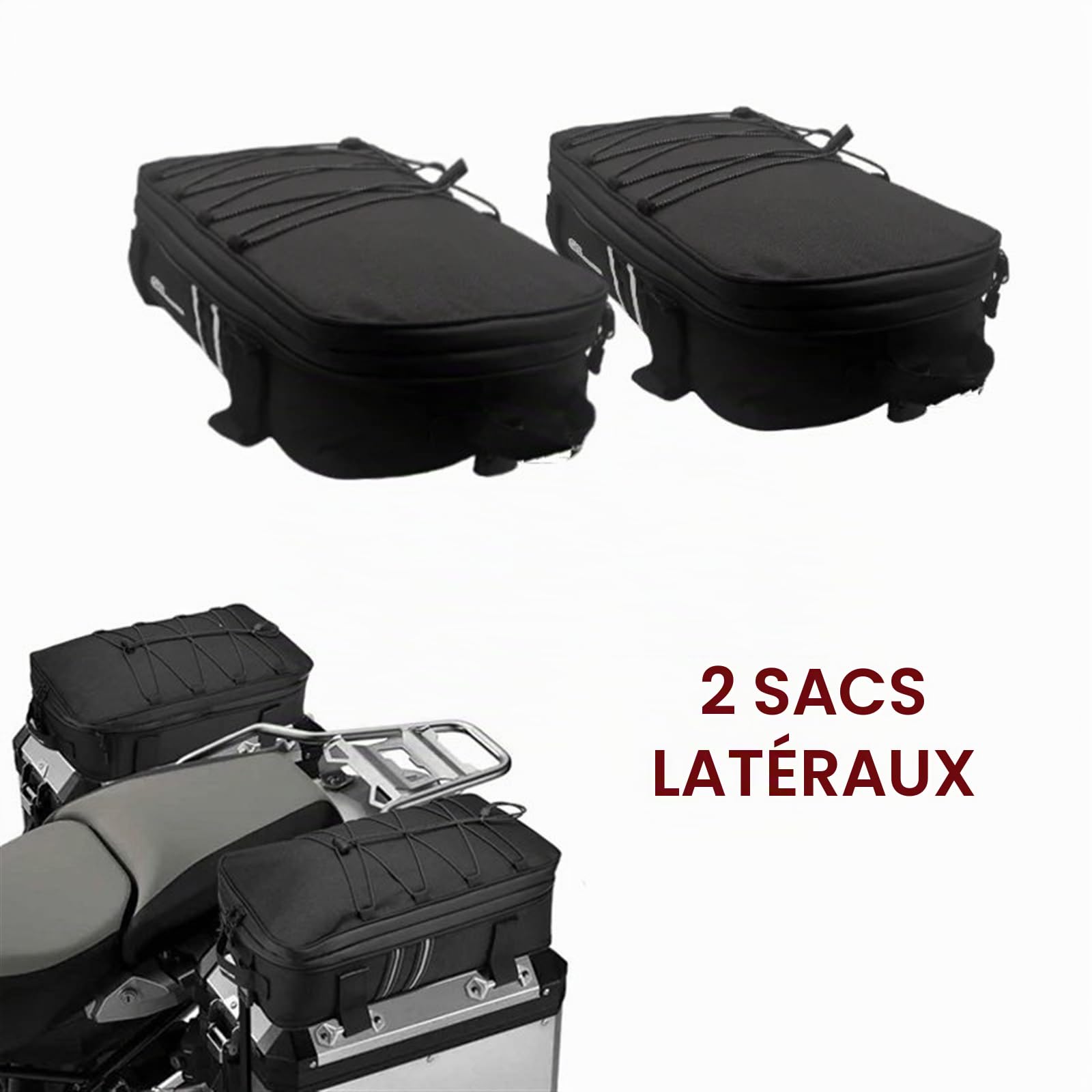 Sacoche De Selle Moto pour BMW R1200GS LC Adventure GS R1200 1250 LC Valise Latérale Bagages Moto Vario Case Sac À Bagages Sacs en Aluminium Sac Moto(2 General Side Bag)